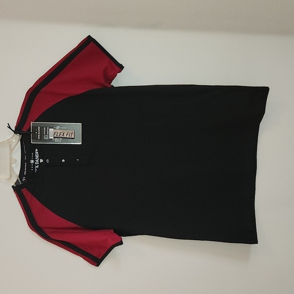 NiIcky Danger NY Men's medium Black/Red short sleeve Flex Fit Shirt size Medium - Picture 1 of 3